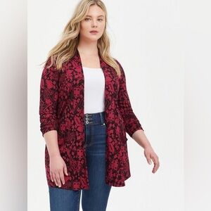 Torrid Disney Villains Queen of Hearts Ruched Cardigan - Size 1X